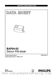 BAP64-03 datasheet pdf Philips