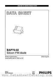 BAP70-02 datasheet pdf Philips