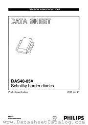 BAS40-05V datasheet pdf Philips