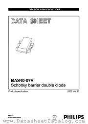 BAS40-07V datasheet pdf Philips