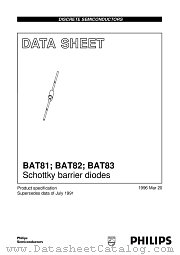 BAT81 datasheet pdf Philips