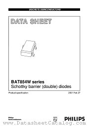 BAT854SW datasheet pdf Philips