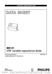 BB131 datasheet pdf Philips