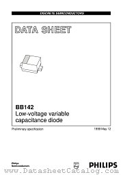 BB142 datasheet pdf Philips