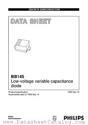 BB145 datasheet pdf Philips
