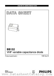 BB152 datasheet pdf Philips