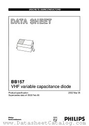 BB157 datasheet pdf Philips