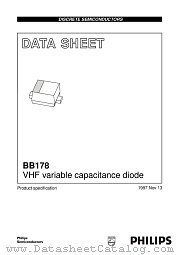 BB178 datasheet pdf Philips