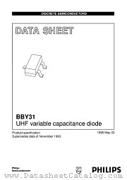 BBY31 datasheet pdf Philips