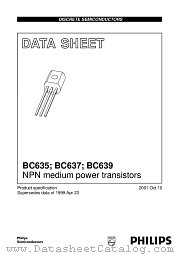 BC639-10 datasheet pdf Philips