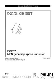 BCF32 datasheet pdf Philips