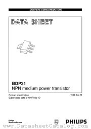 BDP31 datasheet pdf Philips