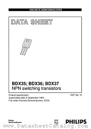 BDX36 datasheet pdf Philips
