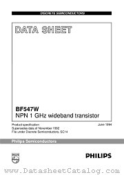 BF547W datasheet pdf Philips