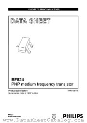 BF824 datasheet pdf Philips