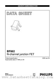 BF862 datasheet pdf Philips