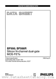 BF998R datasheet pdf Philips