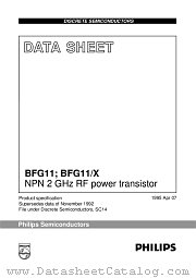 BFG11/X datasheet pdf Philips