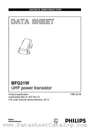 BFG21W datasheet pdf Philips