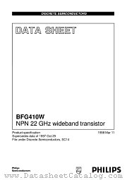 BFG410W datasheet pdf Philips