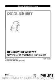 BFG505W datasheet pdf Philips