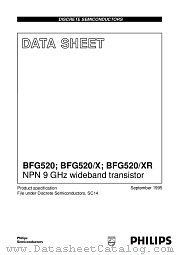 BFG520/X datasheet pdf Philips