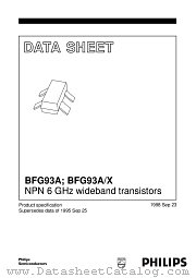 BFG93A/X datasheet pdf Philips