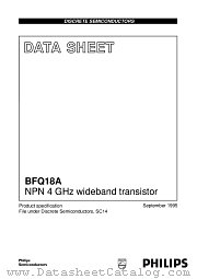 BFQ18A datasheet pdf Philips