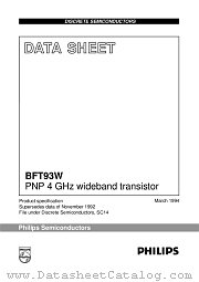 BFT93W datasheet pdf Philips