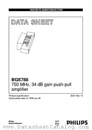 BGE788 datasheet pdf Philips