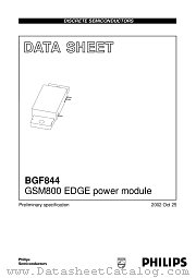 BGF844 datasheet pdf Philips