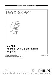 BGY68 datasheet pdf Philips