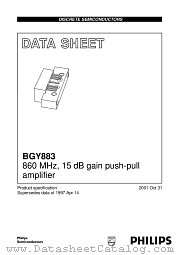BGY883 datasheet pdf Philips