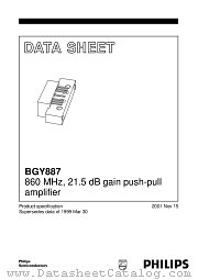 BGY887 datasheet pdf Philips