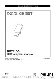 BGY916/5 datasheet pdf Philips