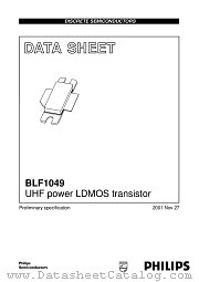 BLF1049 datasheet pdf Philips