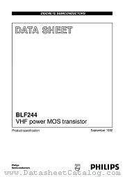 BLF244 datasheet pdf Philips