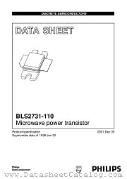 BLS2731-110 datasheet pdf Philips