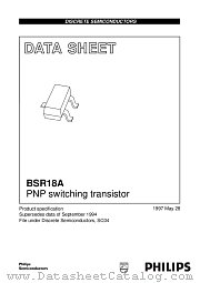 BSR18A datasheet pdf Philips