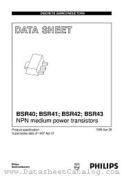 BSR41 datasheet pdf Philips
