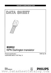 BSR52 datasheet pdf Philips