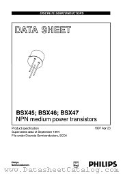 BSX45-16 datasheet pdf Philips