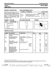 BT137-600D datasheet pdf Philips