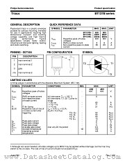 BT137B-600F datasheet pdf Philips
