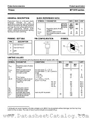 BT137X-600F datasheet pdf Philips