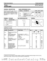 BT137-600E datasheet pdf Philips