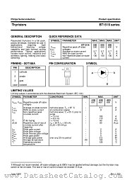 BT151X-650R datasheet pdf Philips