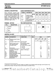 BT169W datasheet pdf Philips