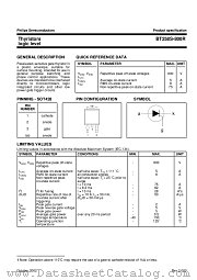 BT258S-800R datasheet pdf Philips