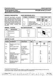 BTA208-800E datasheet pdf Philips